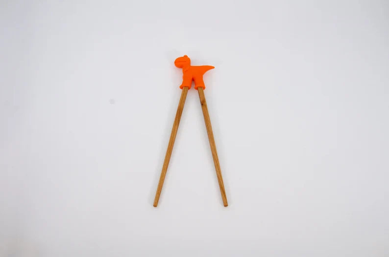 Simpo Kid Chopsticks Animal Helper - Orange Dinosaur