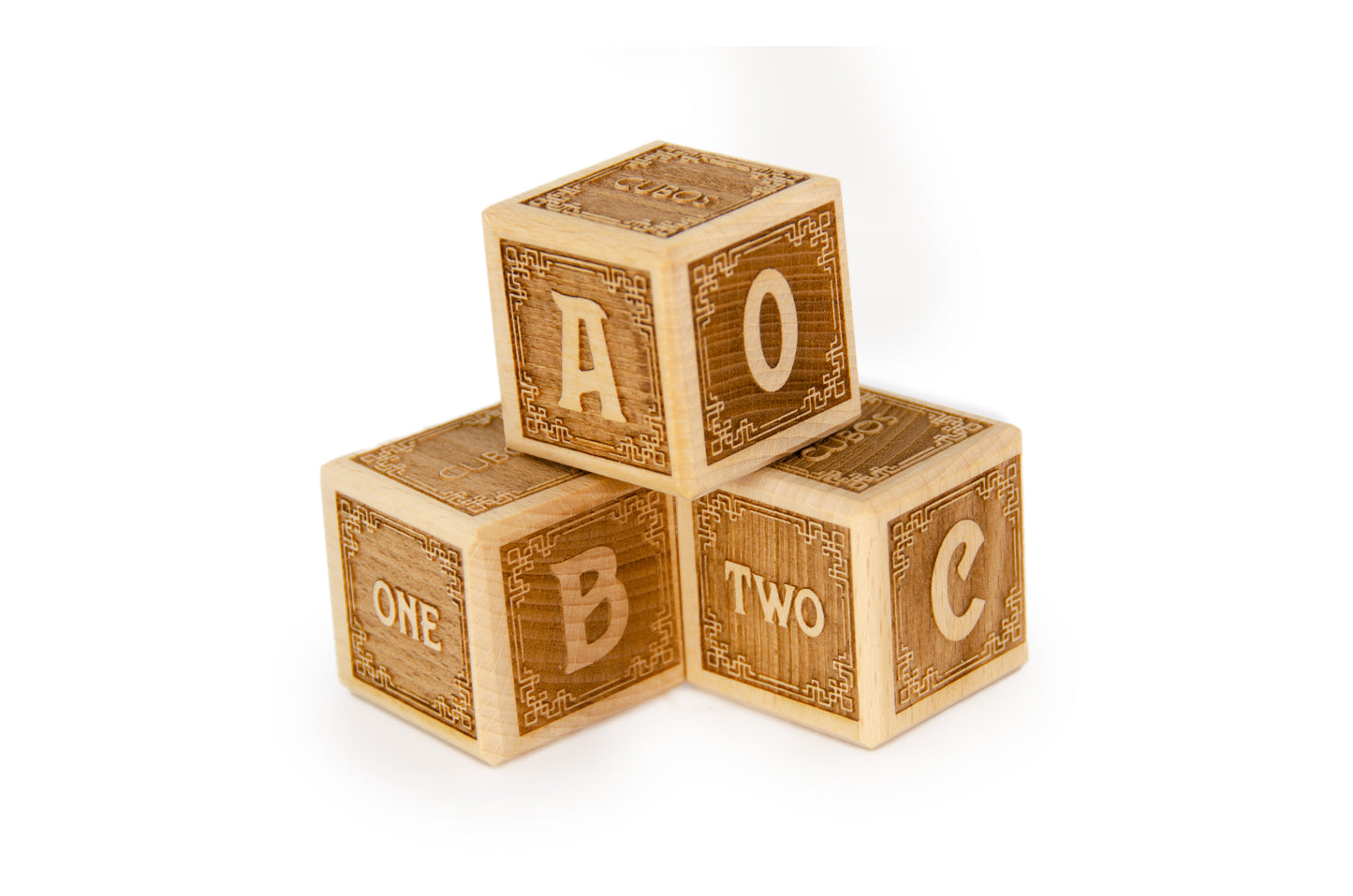 Cubos Classic Wooden Alphabet Block Set - ABC