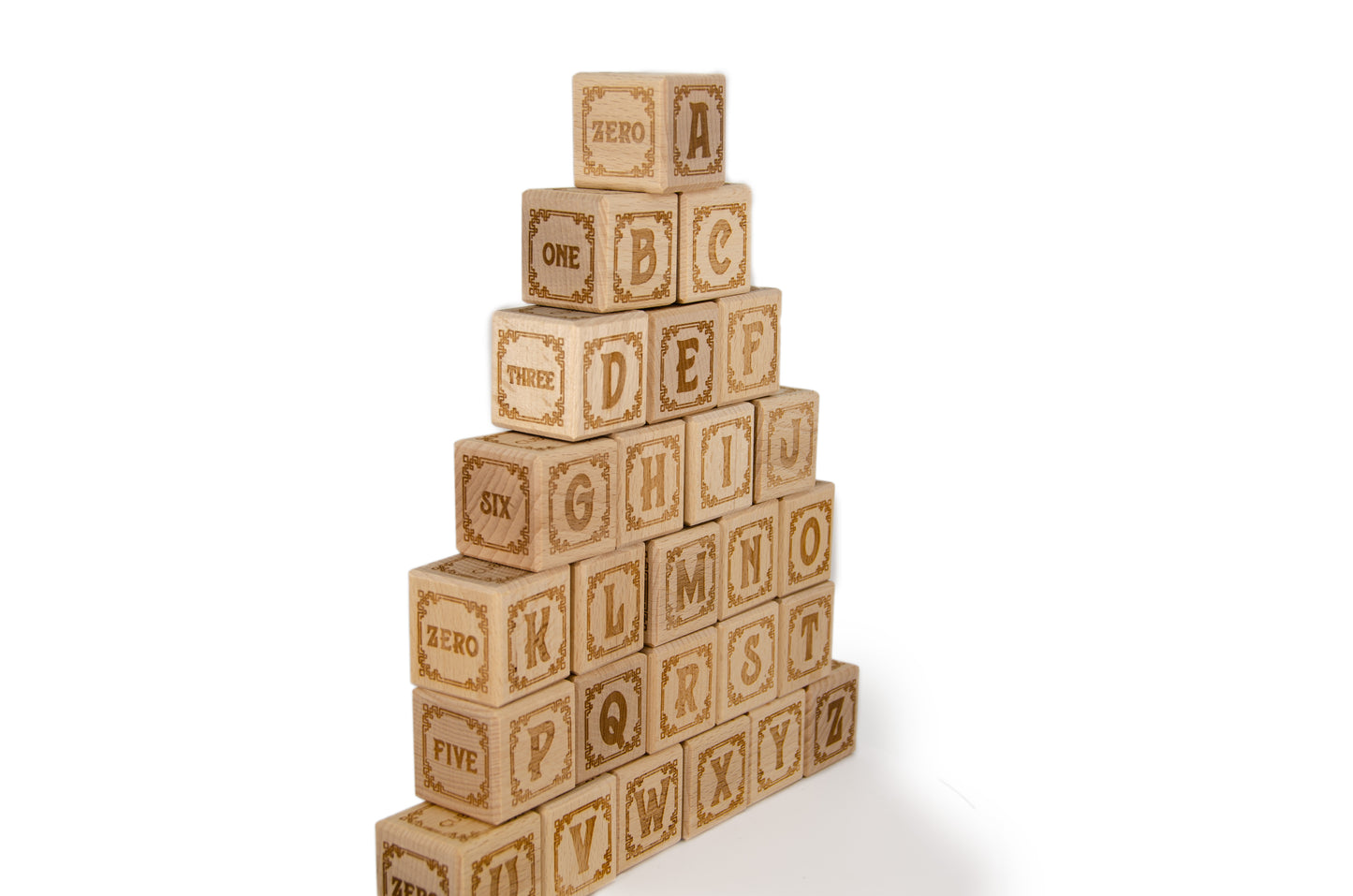 Cubos Wooden Alphabet Block Set - A_Z