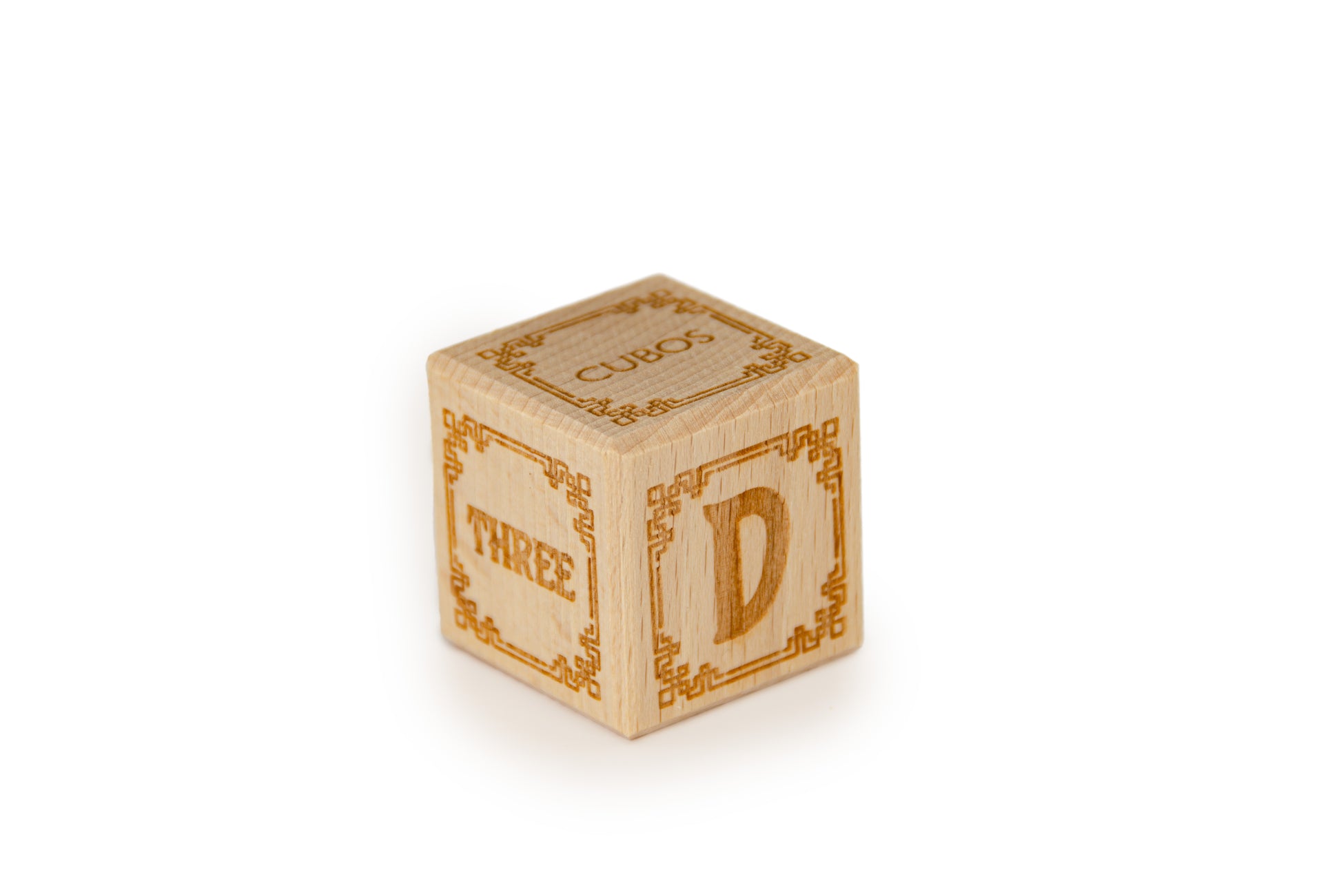 Cubos Wooden Alphabet Block Set - D