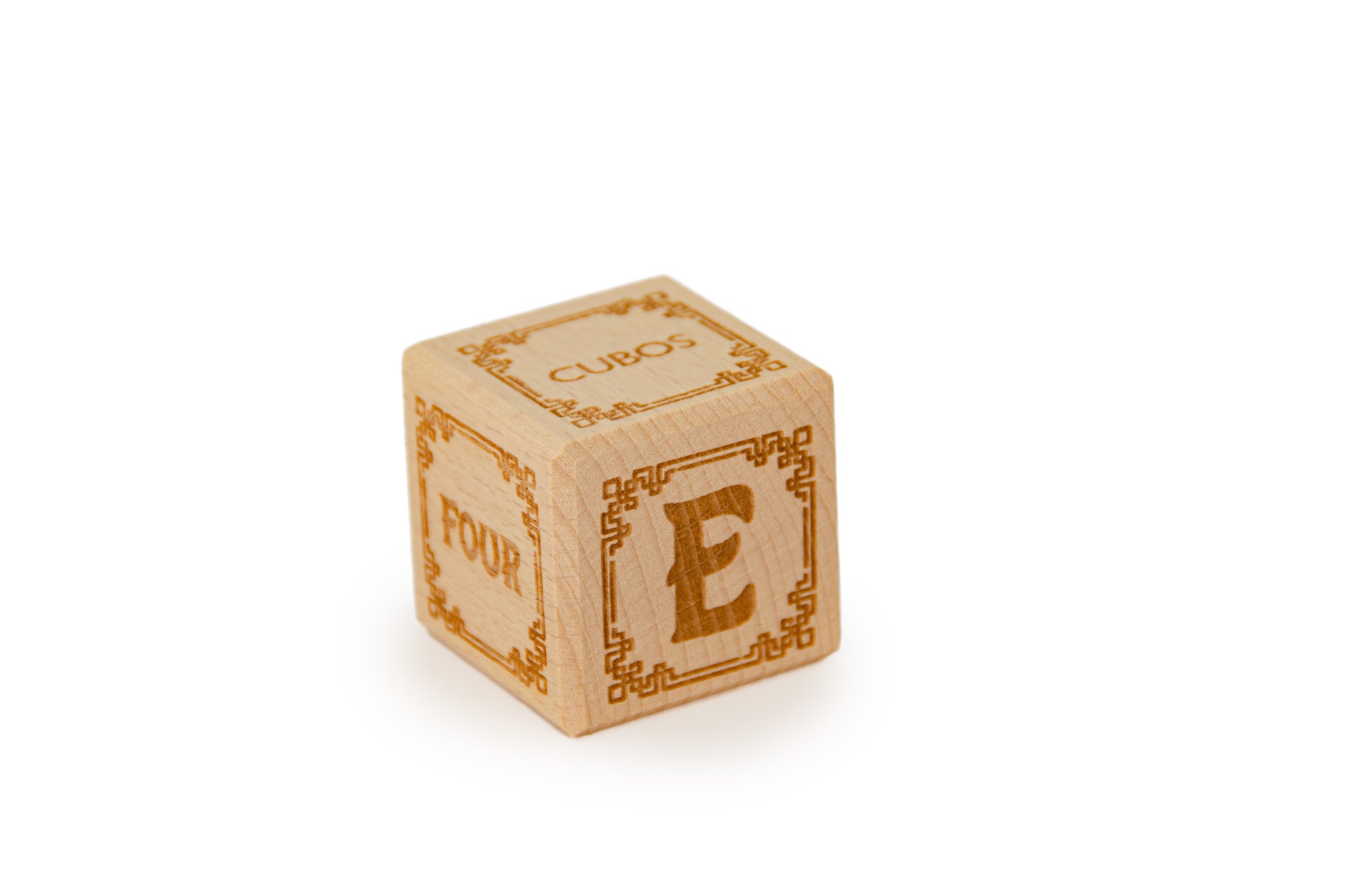 Cubos Wooden Alphabet Block Set - E