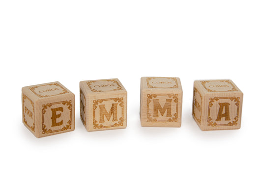 Cubos Wooden Alphabet Block Set - Name