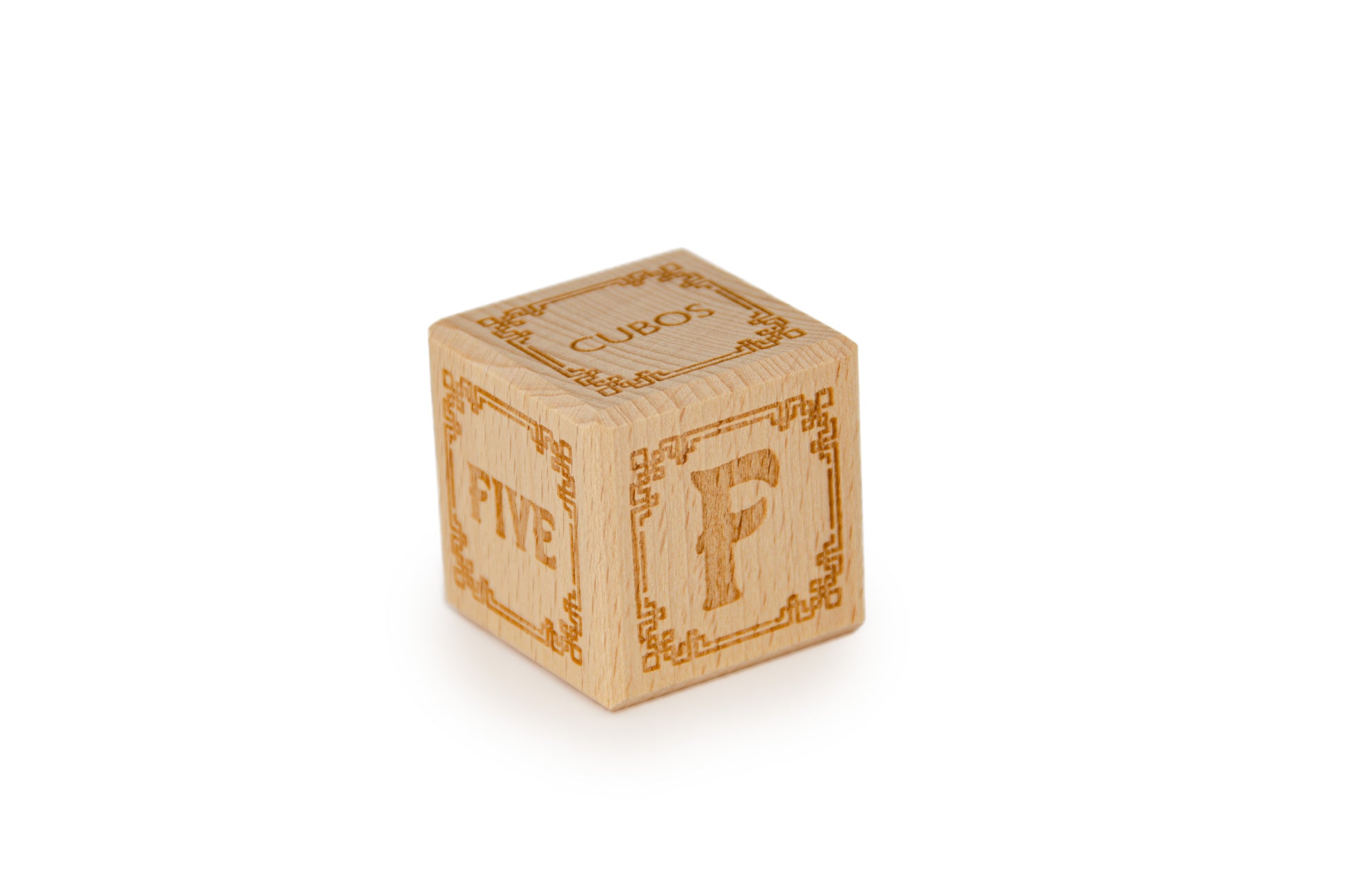 Cubos Wooden Alphabet Block Set - F