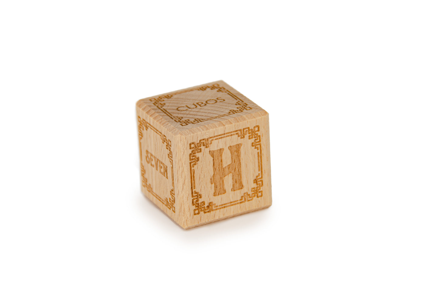 Cubos Wooden Alphabet Block Set - H