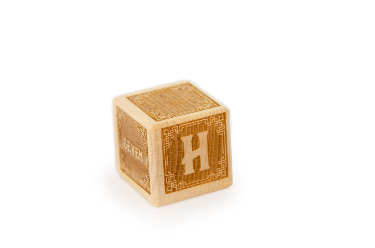 Cubos Classic Wooden Alphabet Block Set - H