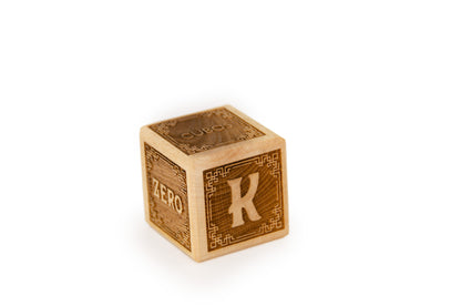 Cubos Classic Wooden Alphabet Block Set - K