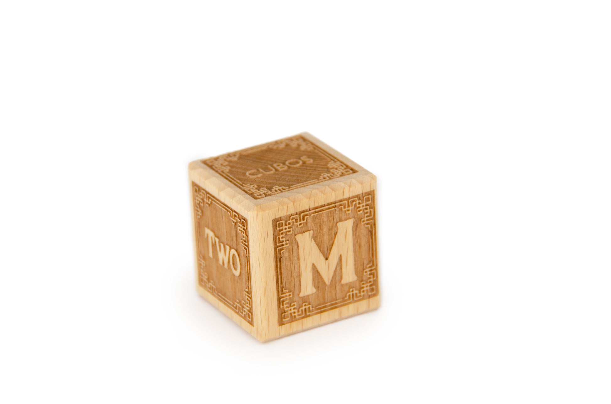 Cubos Classic Wooden Alphabet Block Set - M