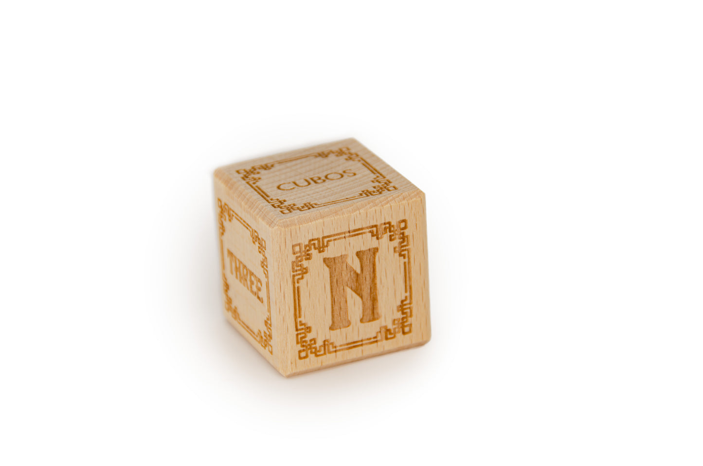 Cubos Wooden Alphabet Block Set - N