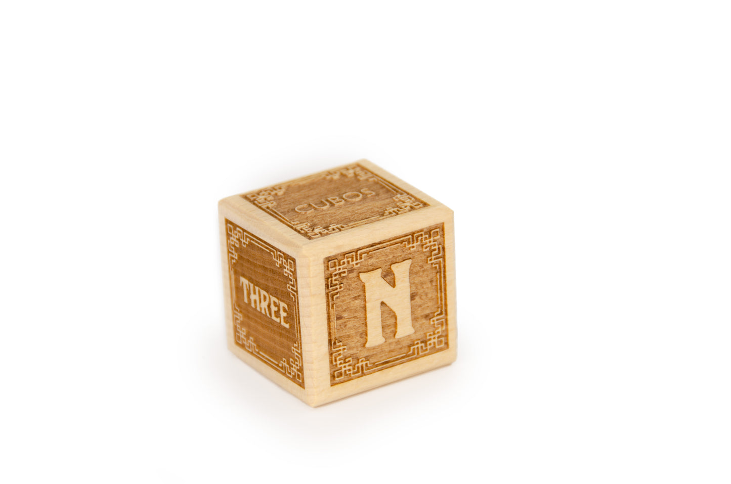 Cubos Classic Wooden Alphabet Block Set - N
