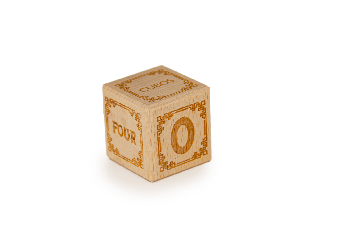 Cubos Wooden Alphabet Block Set - O