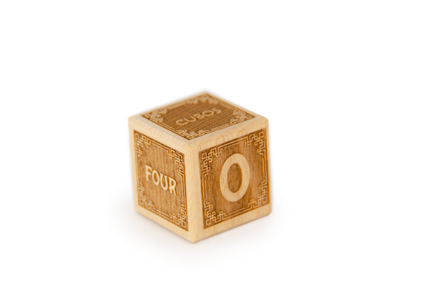 Cubos Classic Wooden Alphabet Block Set - O