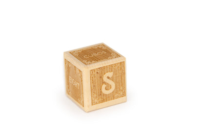 Cubos Classic Wooden Alphabet Block Set - S