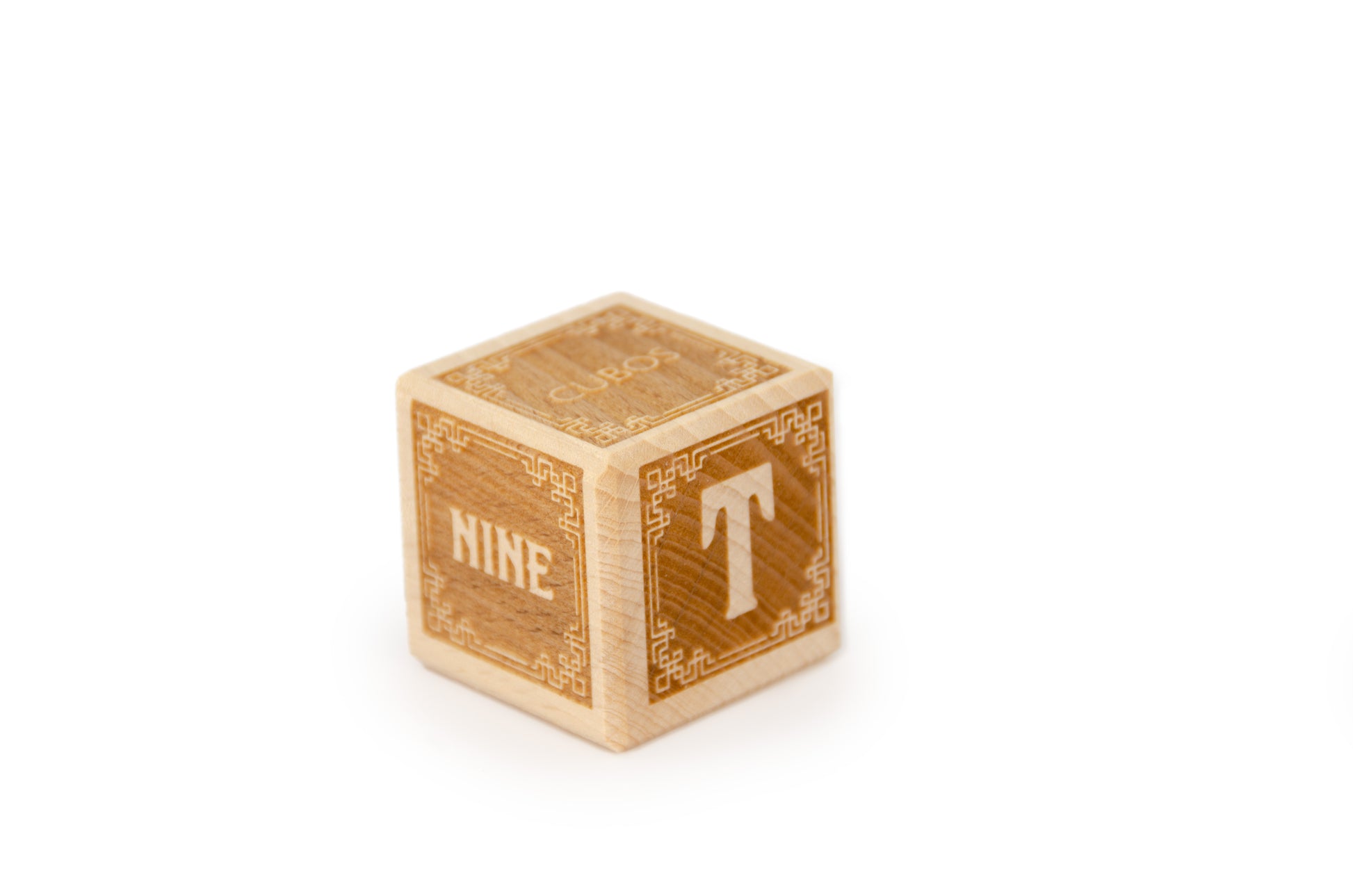 Cubos Classic Wooden Alphabet Block Set - T
