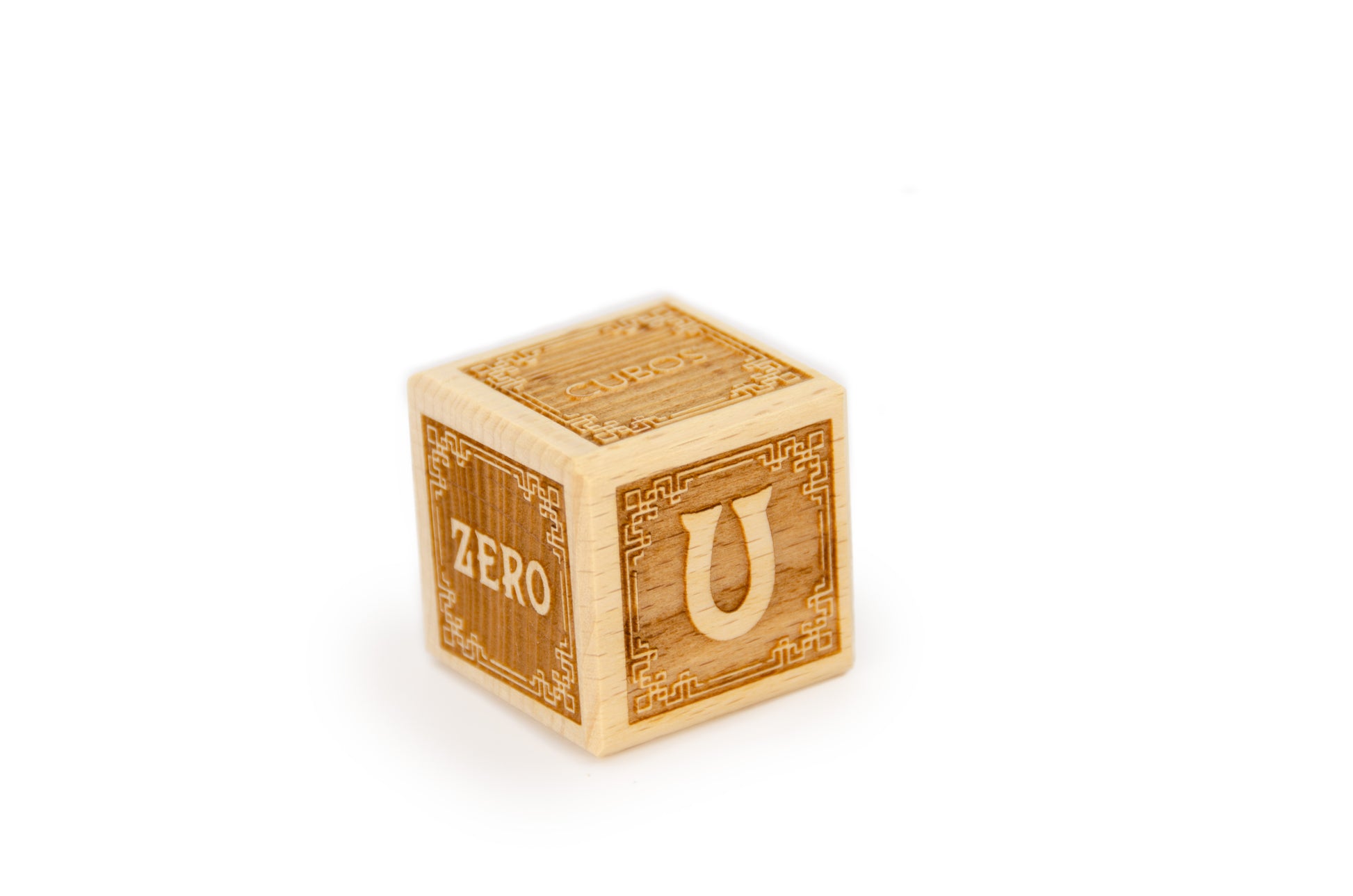 Cubos Classic Wooden Alphabet Block Set - U