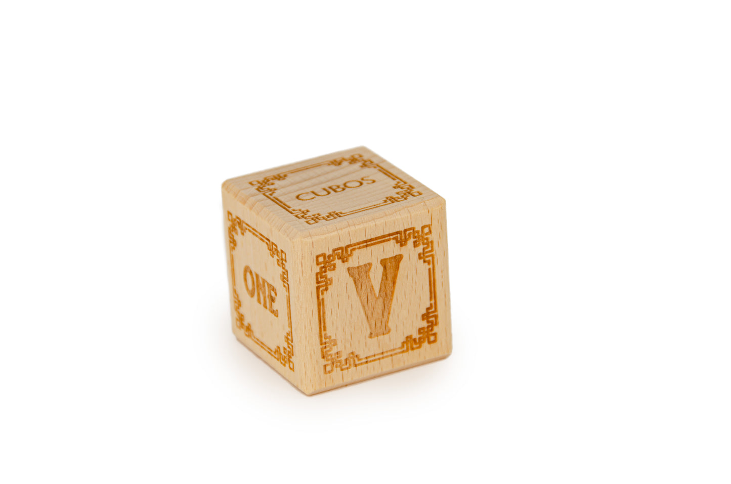 Cubos Wooden Alphabet Block Set - V