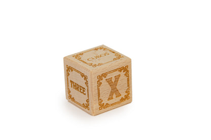 Cubos Wooden Alphabet Block Set - X