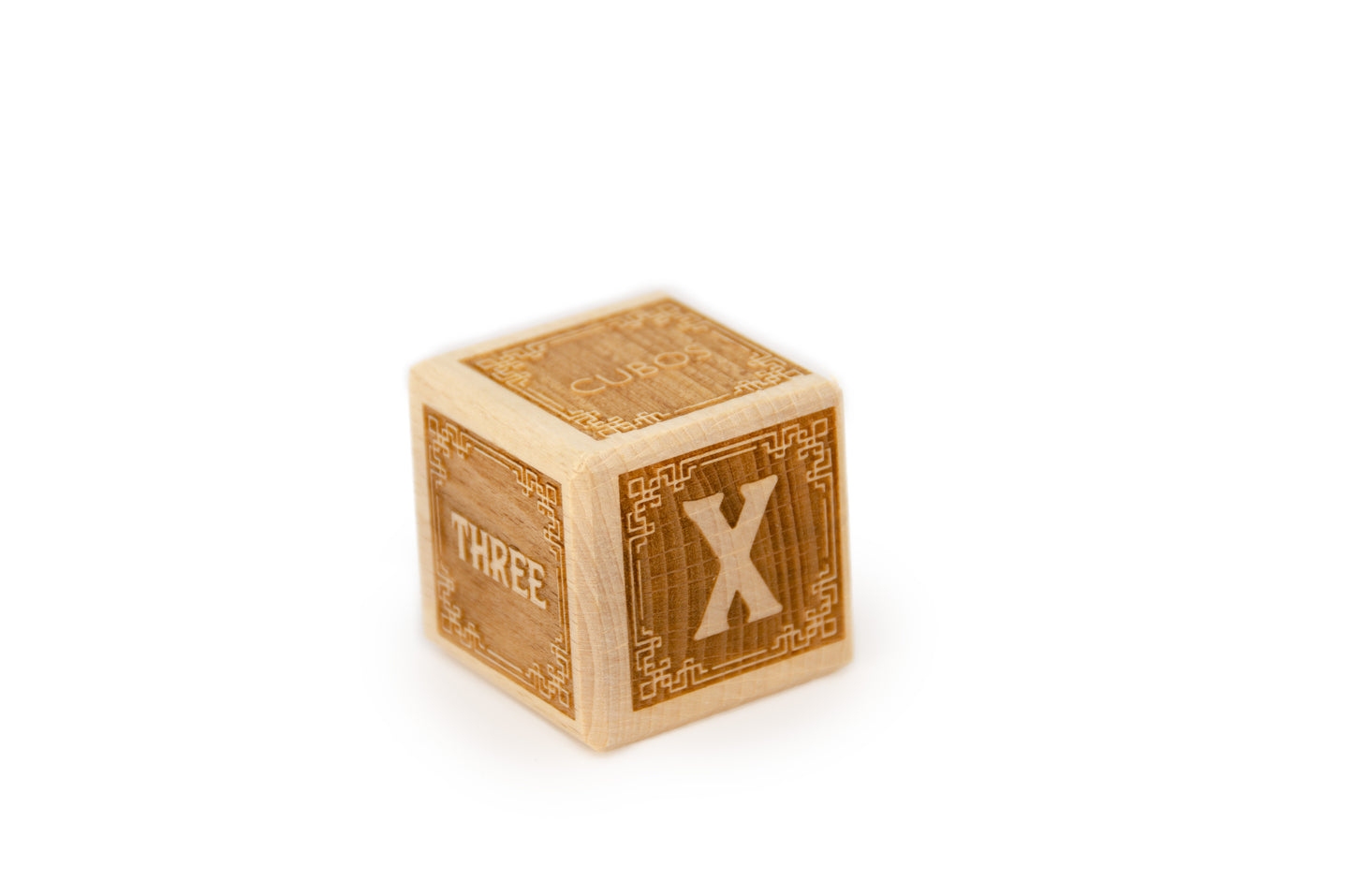 Cubos Classic Wooden Alphabet Block Set - X