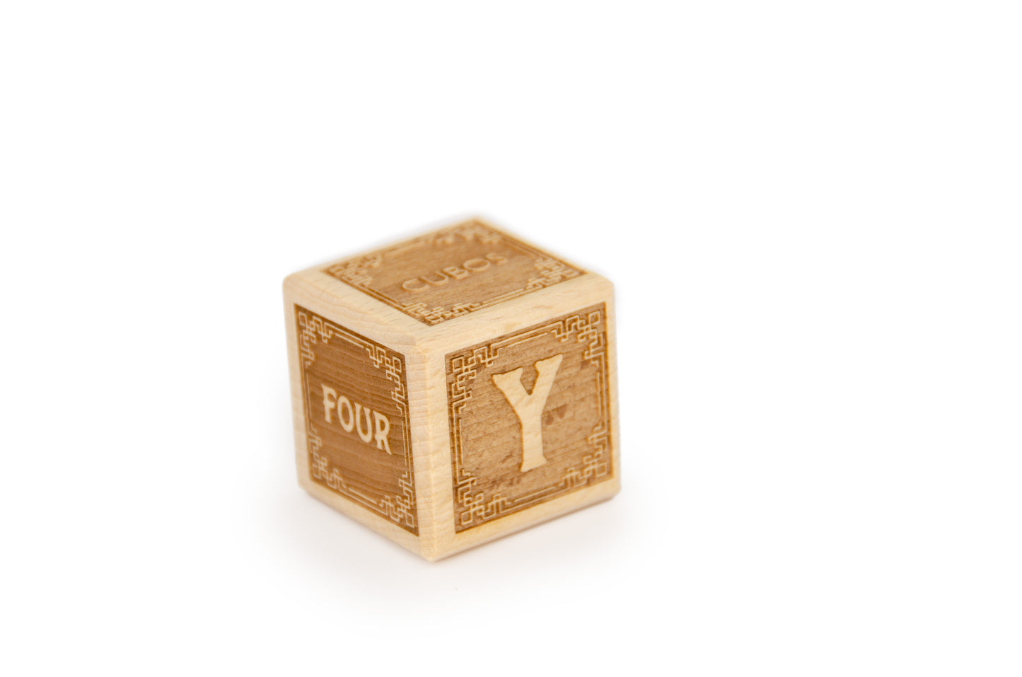 Cubos Classic Wooden Alphabet Block Set - Y