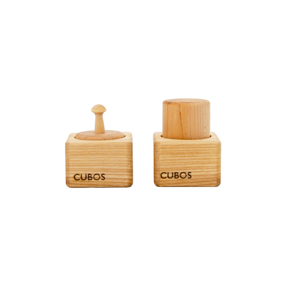 Montessori Pincer & Palmer Block - wooden block toy designed to support the development of pincer and palmer grasps, promoting fine motor skills and hand-eye coordination in Montessori education