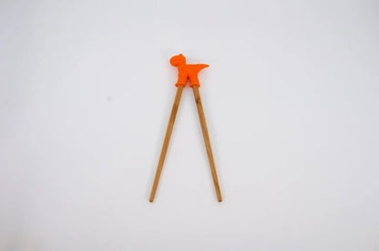 Simpo Kid Chopsticks Animal Helper - Orange Dinosaur